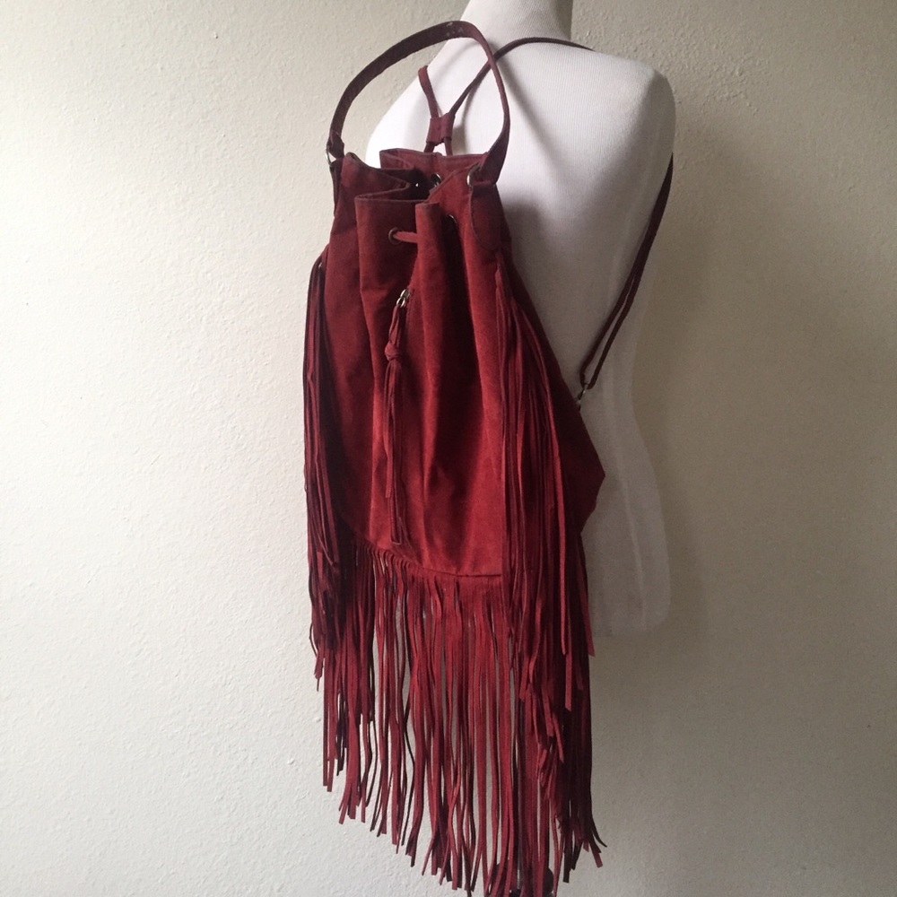 Fringed Backpack Bag